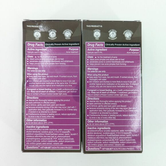 OXY Acne Treatment Detox Care Invisible Healing Treatment Patches 2 Boxes 2/2024 - Picture 3 of 4
